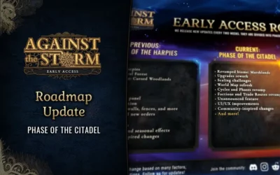 Roadmap Update – Phase of the Citadel